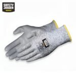 PIP G-Tek PolyKor 16-150 Cut-Resistant Gloves – PU Coated Palm & Fingers, Gray Polyester – Large, 9.4 - Image 2