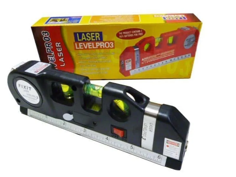 3-in-1 Laser Level with Measuring Tape & Spirit Level | Multipurpose Alignment Tool - Image 6