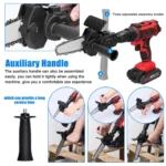 4 Inch Drill to Chainsaw Converter, Electric Drill Chainsaw Attachment for Wood Cutting - Image 2