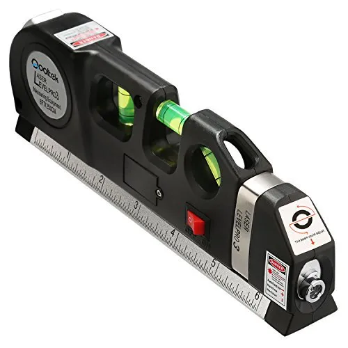 3-in-1 Laser Level with Measuring Tape & Spirit Level | Multipurpose Alignment Tool - Image 5