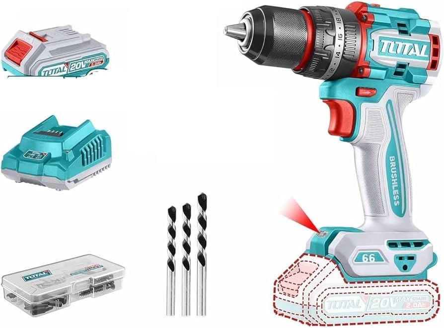 Total 20V , 66 Nm Brushless Cordless Impact Drill - Image 3