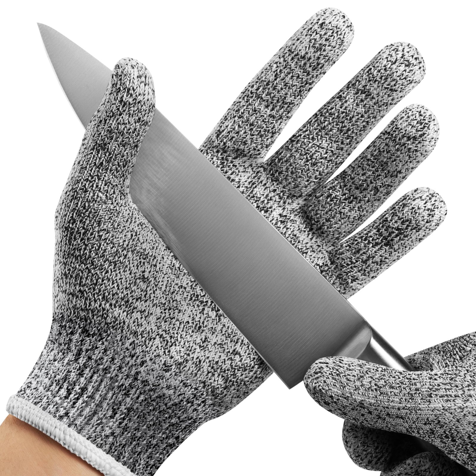 PIP G-Tek PolyKor 16-150 Cut-Resistant Gloves – PU Coated Palm & Fingers, Gray Polyester – Large, 9.4 - Image 5