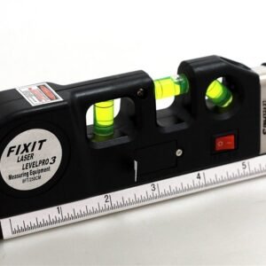 3-in-1 Laser Level with Measuring Tape & Spirit Level | Multipurpose Alignment Tool