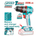 Total 20V 55Nm, Brushless Cordless Drill