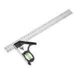 Combination Square Ruler 300mm (12 Inch), Adjustable Right Angle with Bubble Level & 45° Marking - Image 5