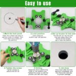 Adjustable Hole Saw Guide Jig with Suction Base for Tile, Glass & Ceramic Drilling - Image 2