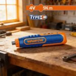 WADFOW 4V Cordless Screwdriver, 5Nm, USB Type C (WCV4435) - Image 4