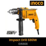 INGCO 680W Impact Drill, 13mm Variable Speed Hammer Drill (ID6808)