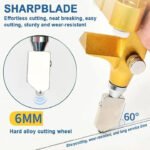 Portable Manual Tile & Glass Cutter Breaker Tool with Hand Grip - Image 4