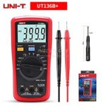UNI T UT136B+ Auto Range Digital Multimeter, True RMS AC/DC Voltage Tester