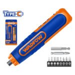 WADFOW 4V Cordless Screwdriver, 5Nm, USB Type C (WCV4435)