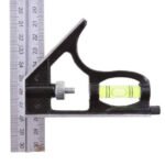 Combination Square Ruler 300mm (12 Inch), Adjustable Right Angle with Bubble Level & 45° Marking - Image 3