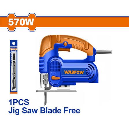 images WADFOW 570W Electric Jigsaw, Variable Speed Wood & Metal Cutting Saw (WJS15571) - Image 1