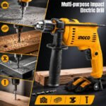 INGCO 680W Impact Drill, 13mm Variable Speed Hammer Drill (ID6808) - Image 2