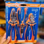 WADFOW 3 Piece Pliers Set, Combination, Long Nose & Diagonal Cutting Pliers (WPS0603) - Image 8